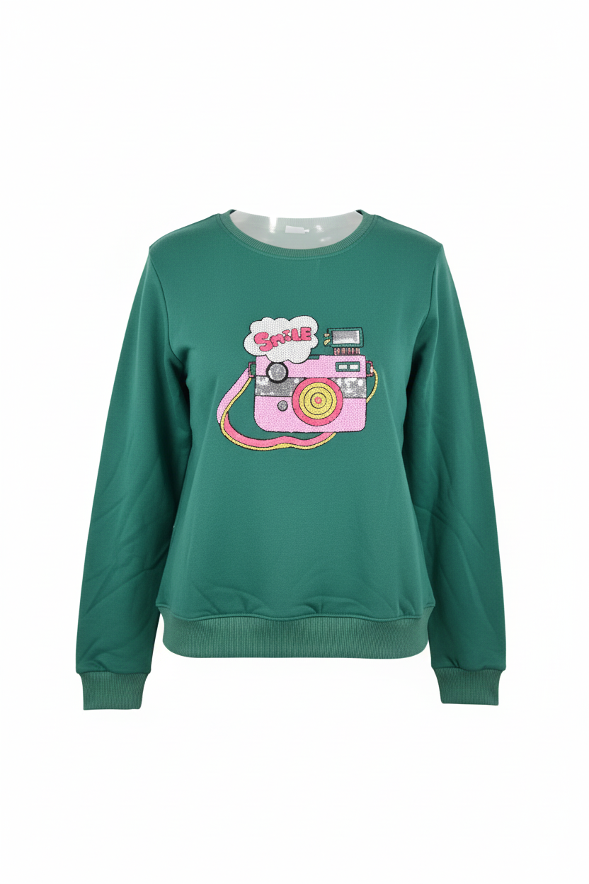 Camera Design Sweat Shirt