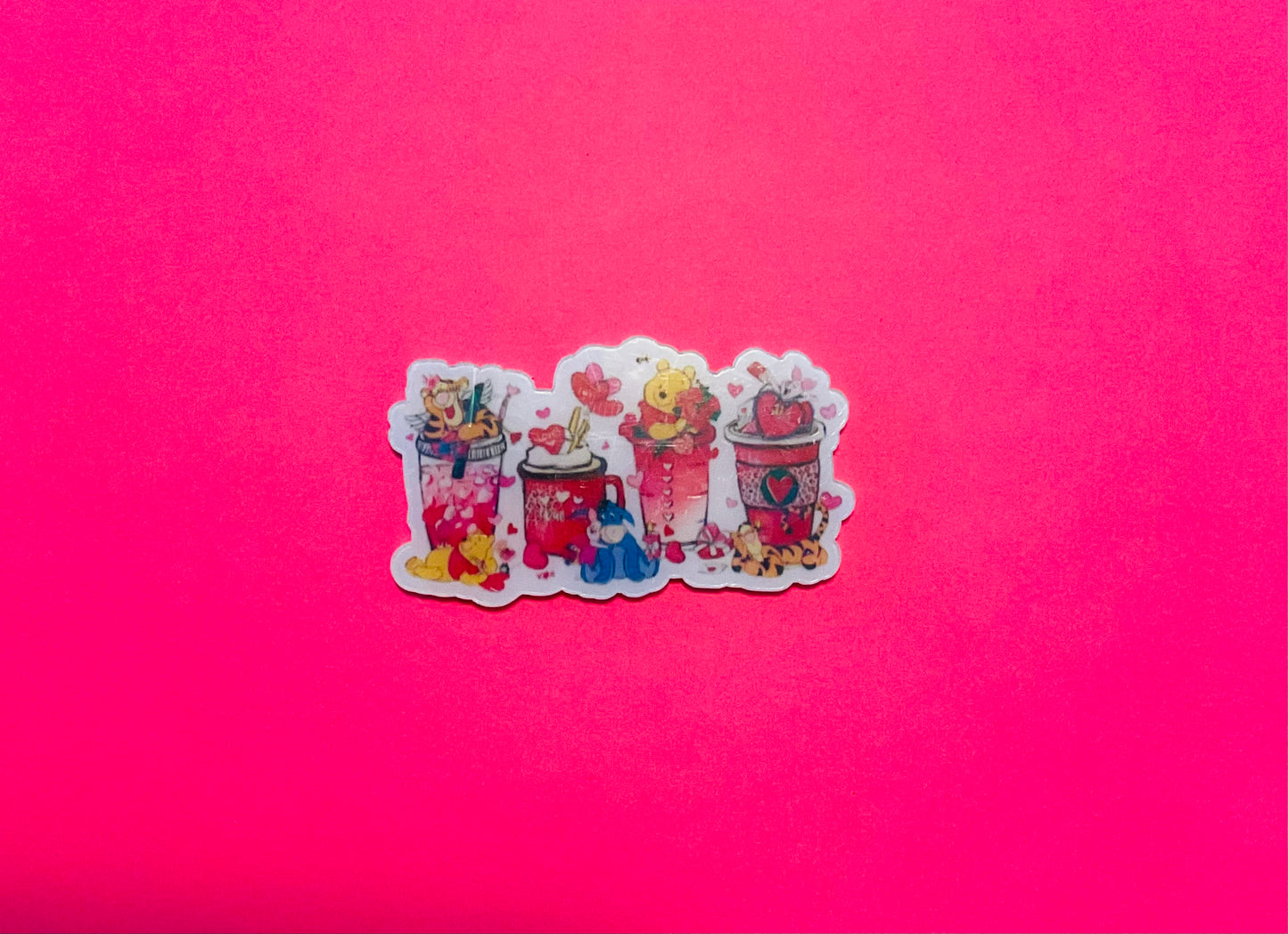 Pooh and Friends (Holographic) Acrylic Flatback Piece