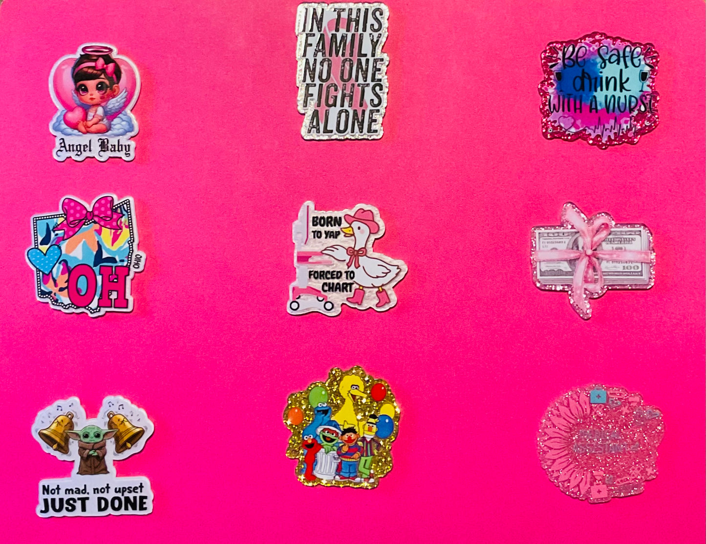 Various Acrylic Flatback Piece