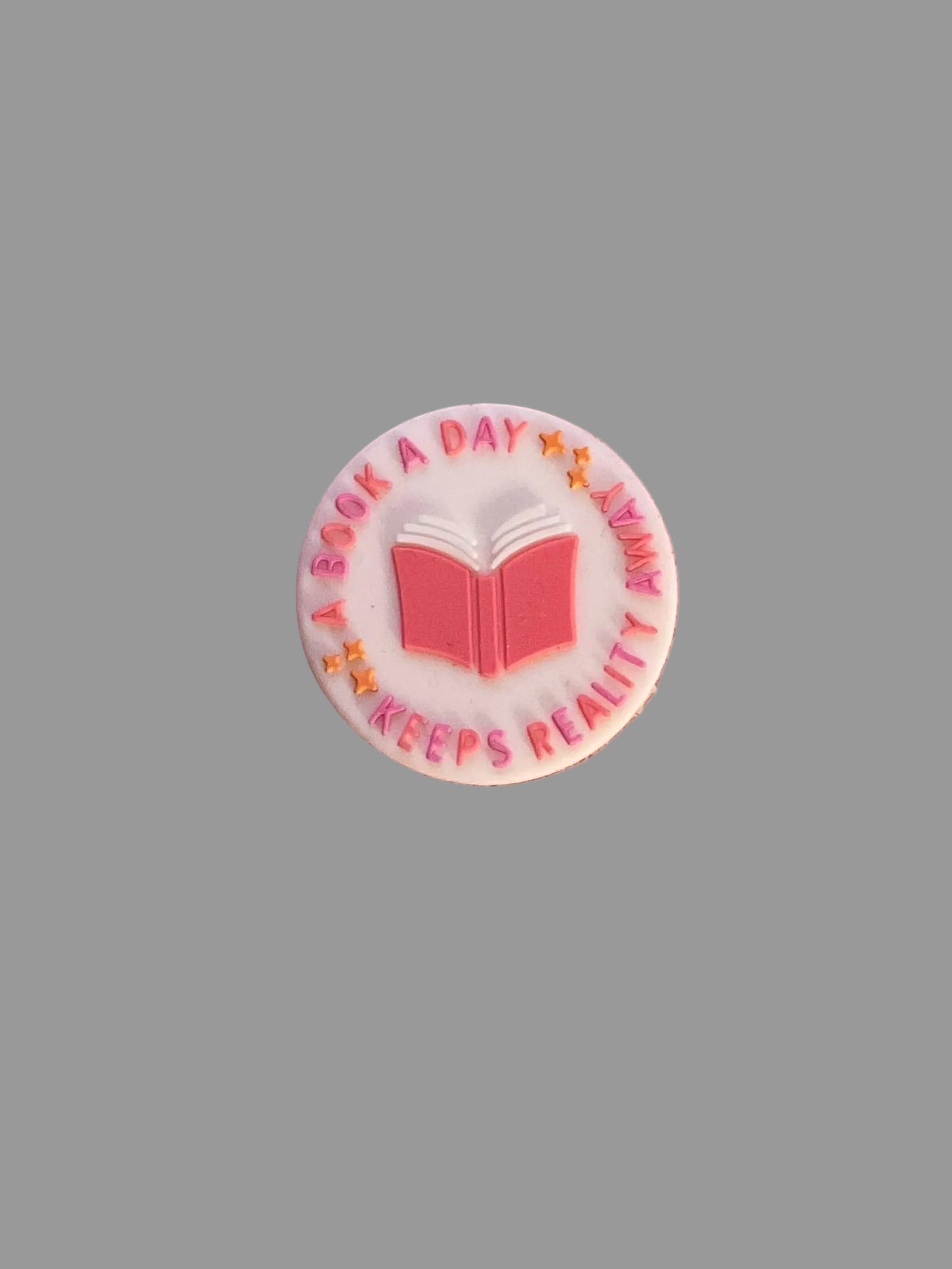 A Book A Day Keeps Reality Away Focal Bead
