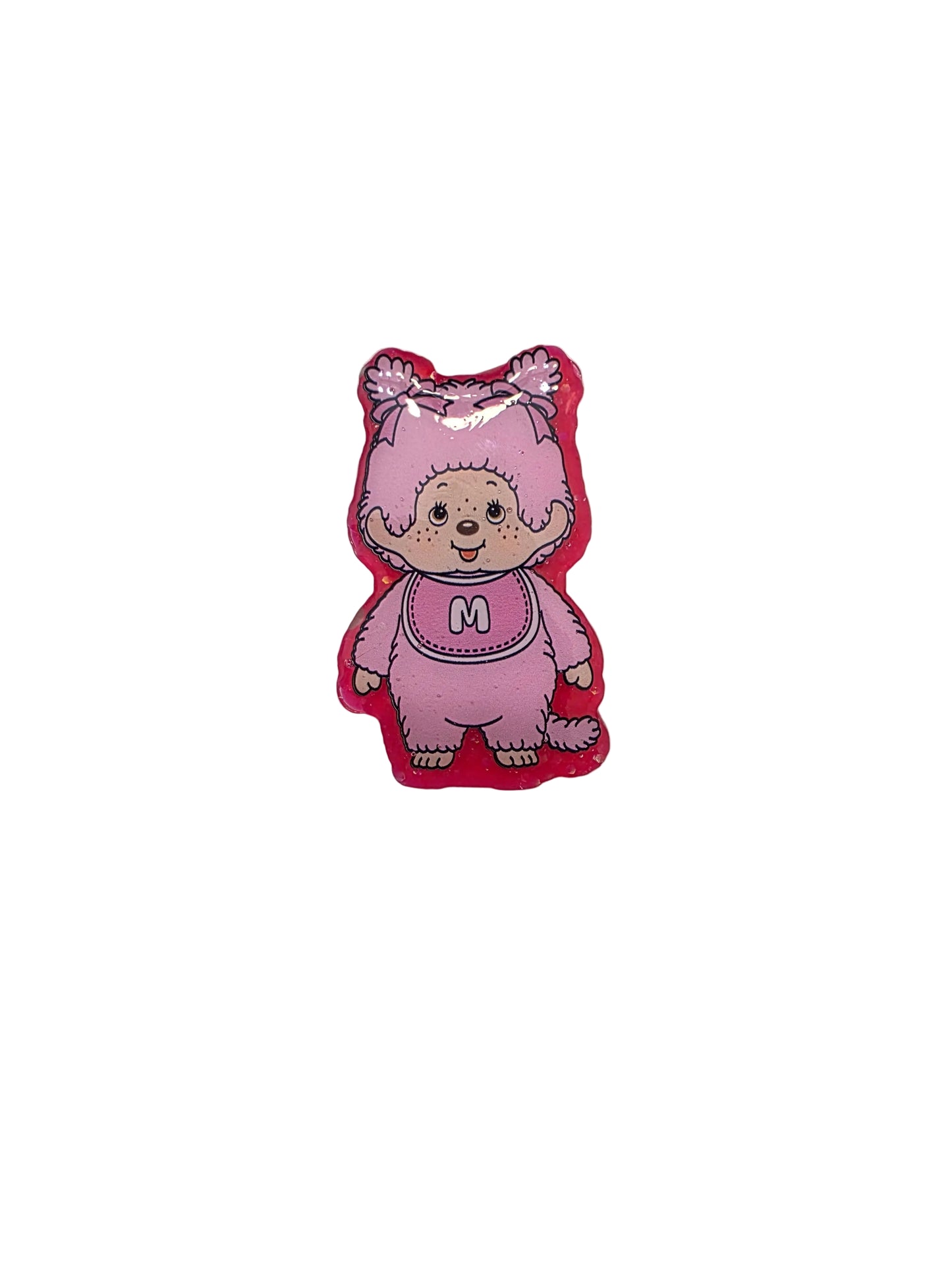 Monchhichi Doll Badge Reel