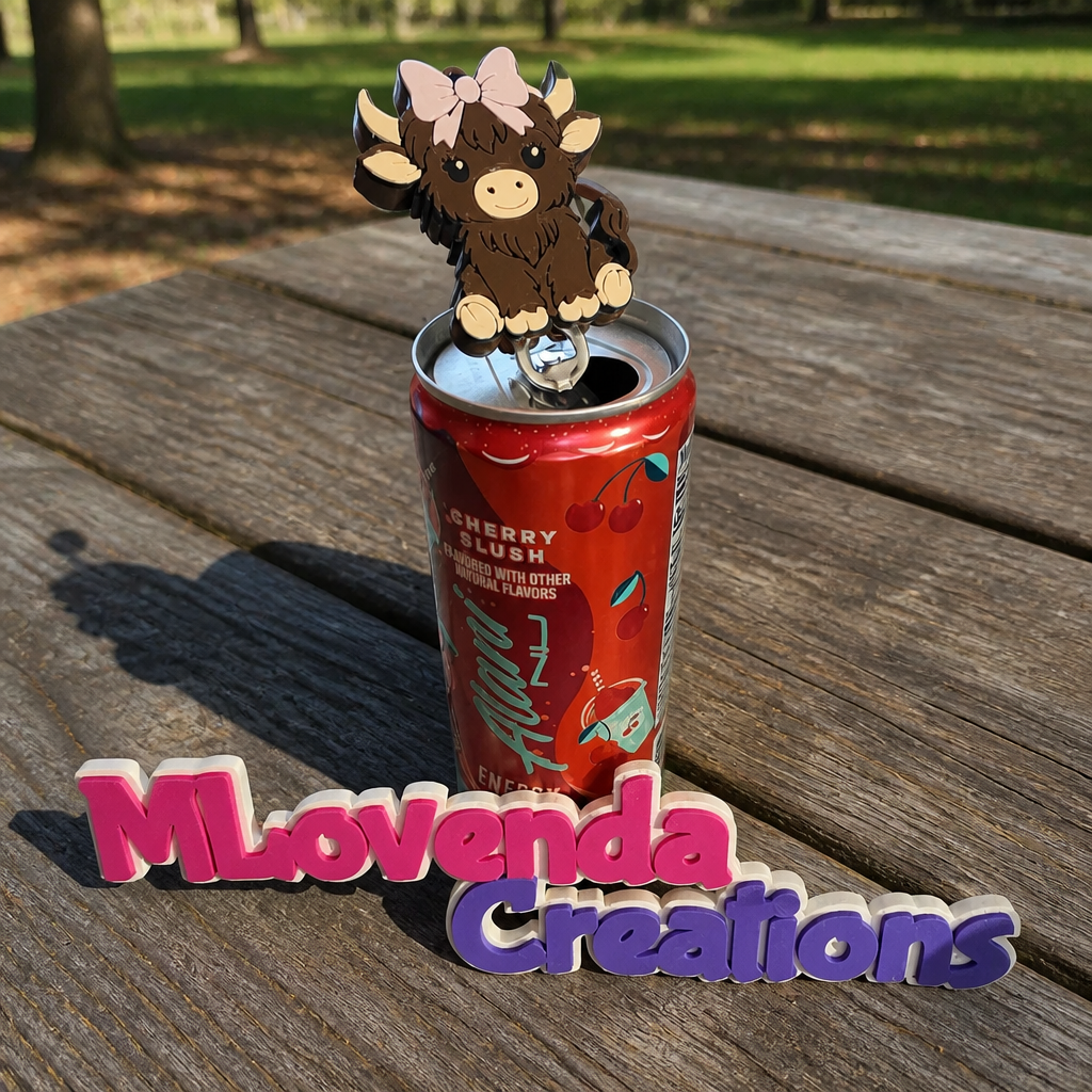 Highland Cow Soda Can Opener