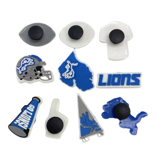 Lions Team Shoe Charms