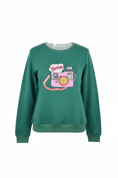 Camera Design Sweat Shirt