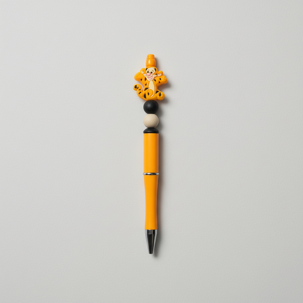 Tiger Character Focal Bead Ink Pens