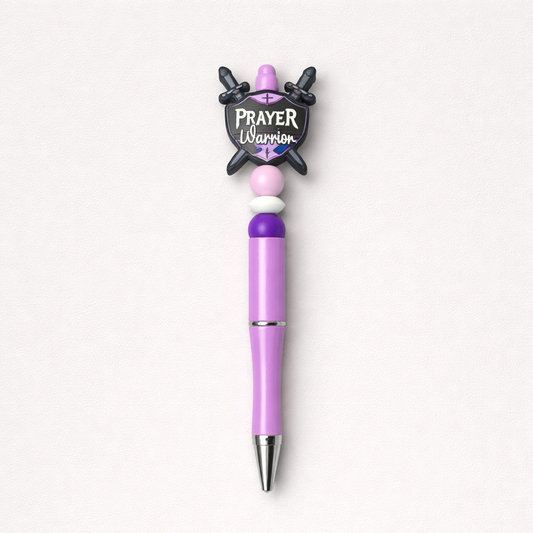 Prayer Warrior Focal Bead Ink Pens