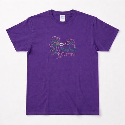 Mardi Gras Rhinestone T-Shirt
