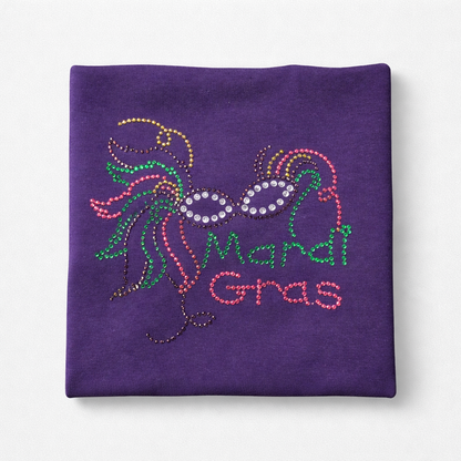 Mardi Gras Rhinestone T-Shirt