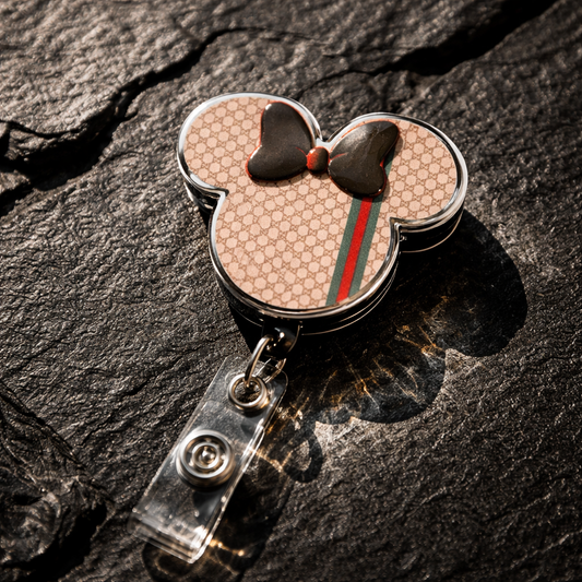 GG Mickey Designer Badge Reel