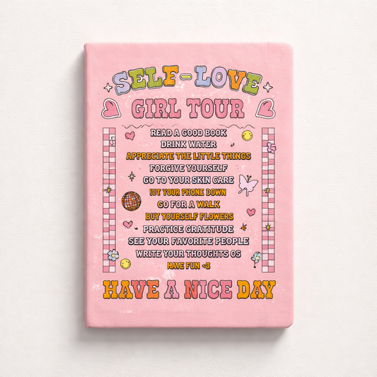 Self-Love Girl Tour Custom Notebook