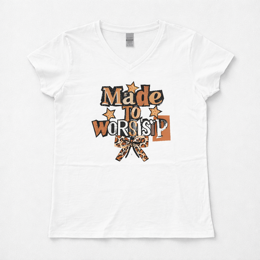 Made To Worship With Bow T-Shirt