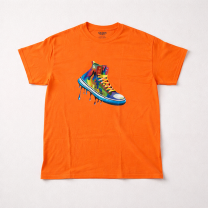 Colorful Dripping Sneaker T-Shirt
