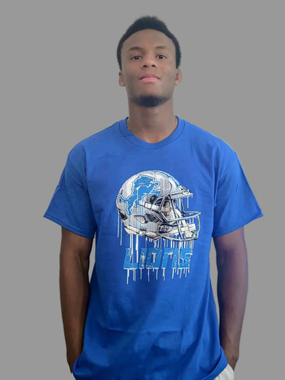 Lions Dripping Helmet T-Shirt