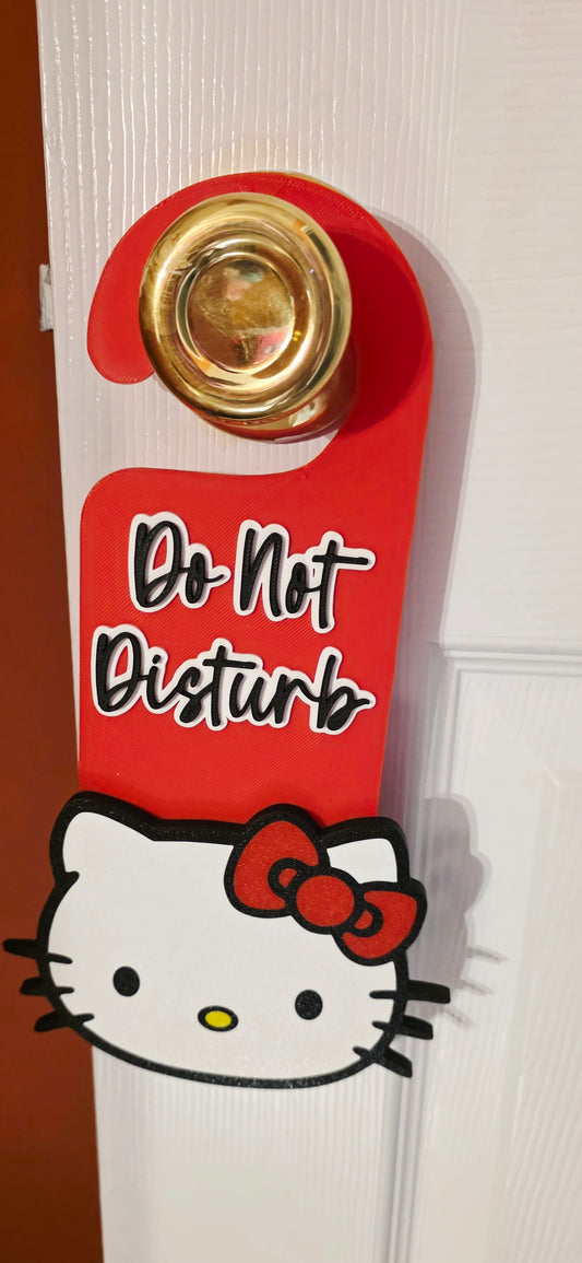 Kitty Do Not Disturb Sign