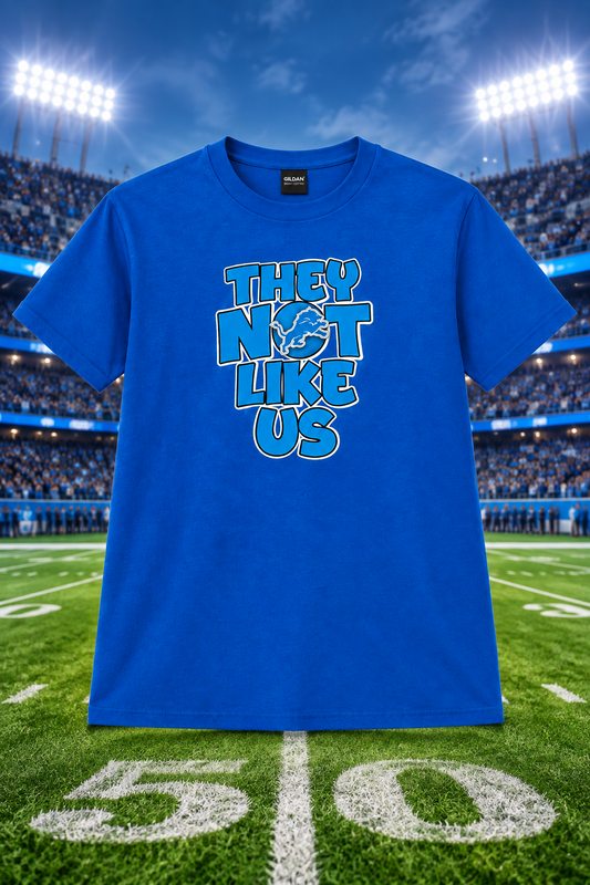Lions They Not Like  Us Sports T-Shirt