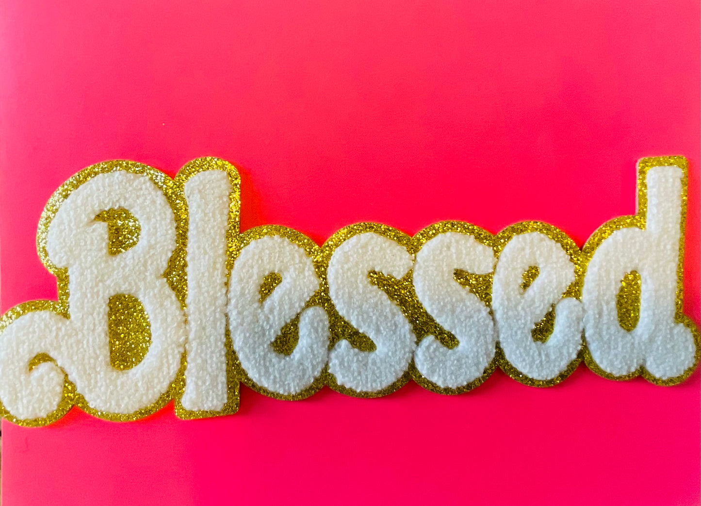 Blessed Chenille Iron On Patches