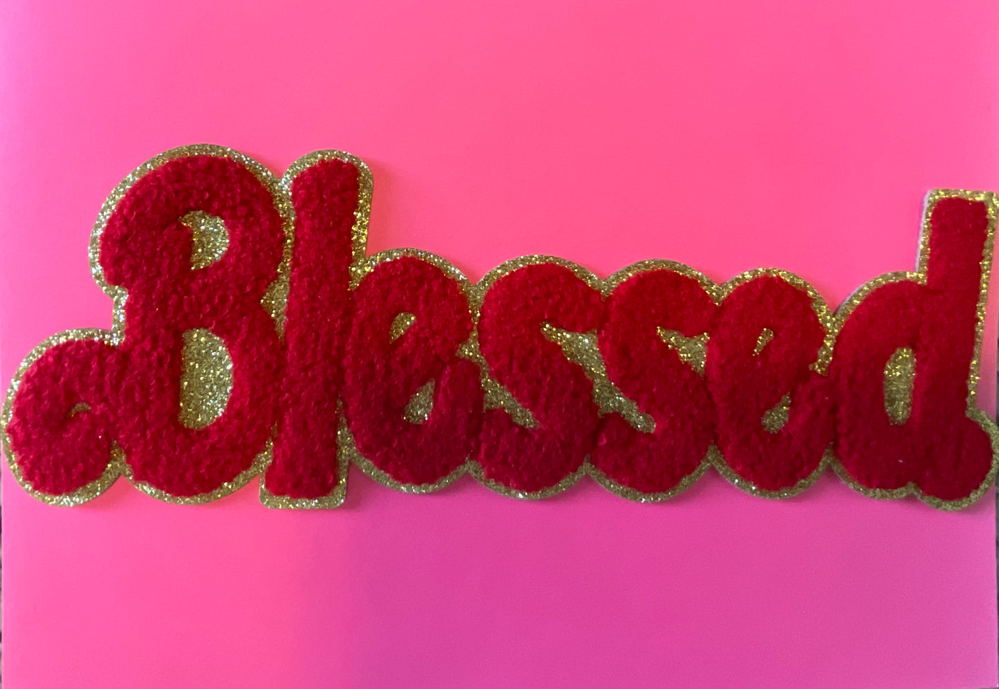 Blessed Chenille Iron On Patches