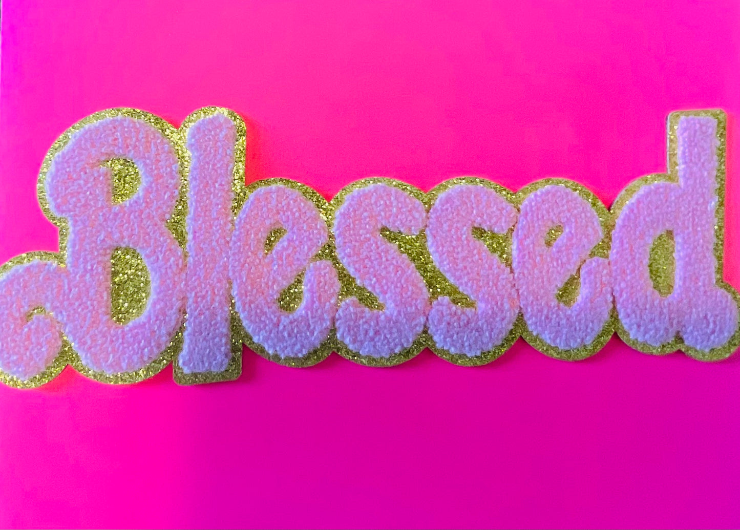 Blessed Chenille Iron On Patches