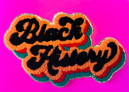 Black History Chenille Iron On Patches