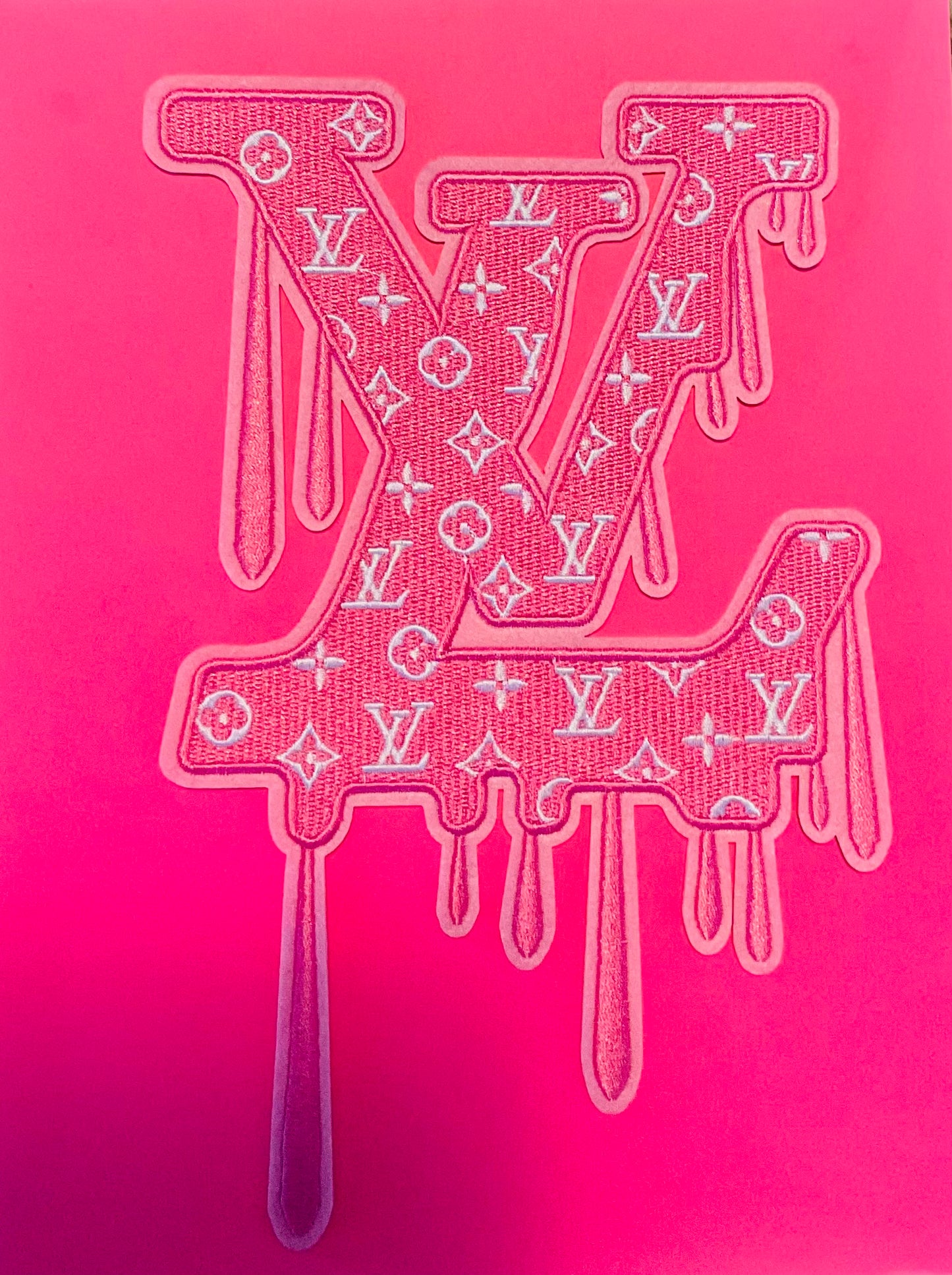 LV Drip Iron-on Patch