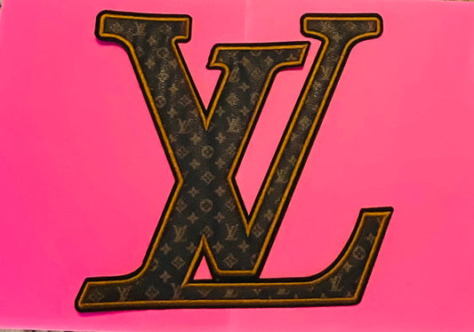 Large LV Logo Iron-on Patch