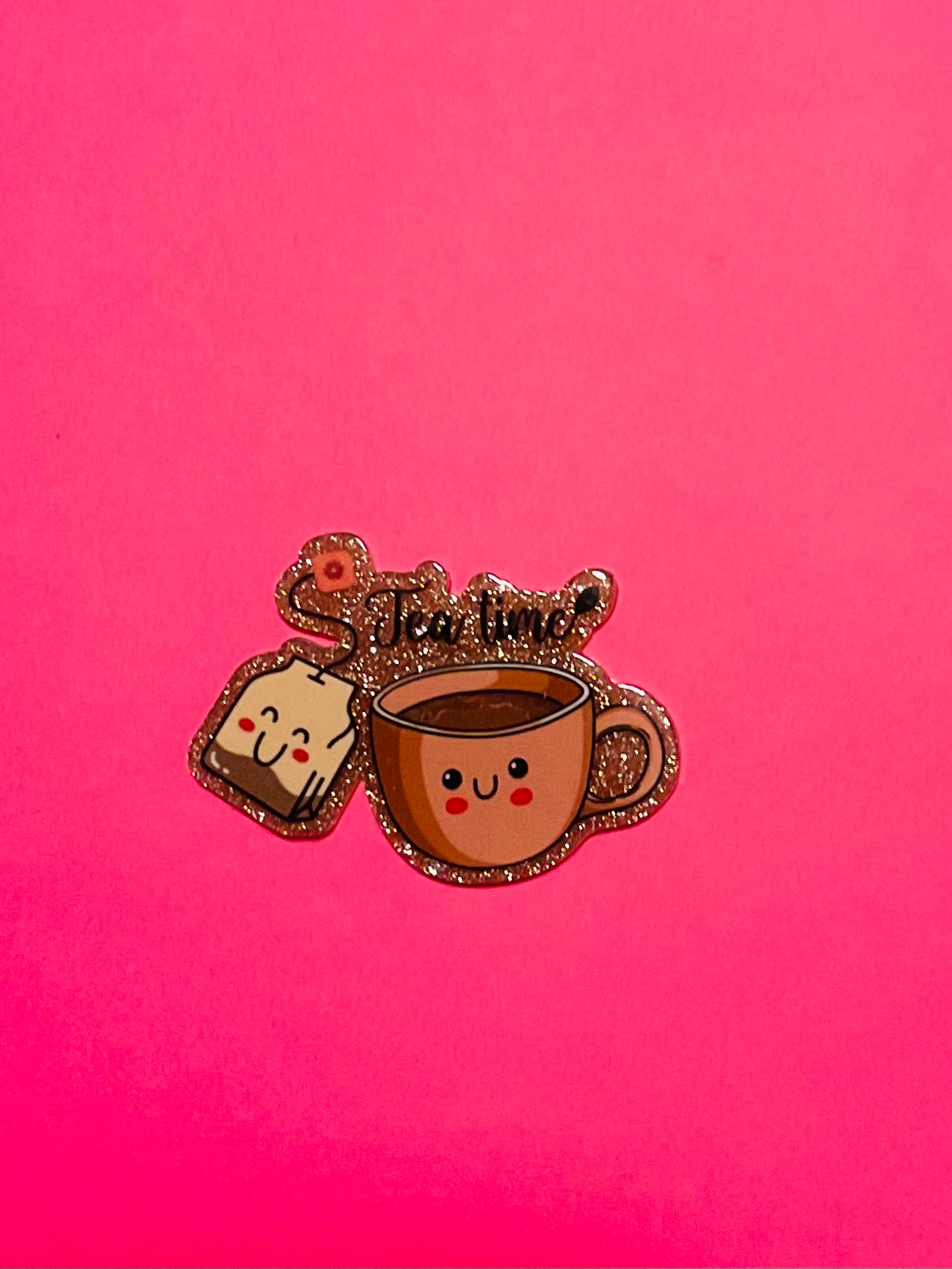 Tea Time Acrylic Flatback Piece