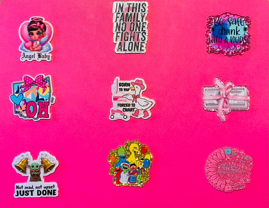 Various Acrylic Flatback Piece