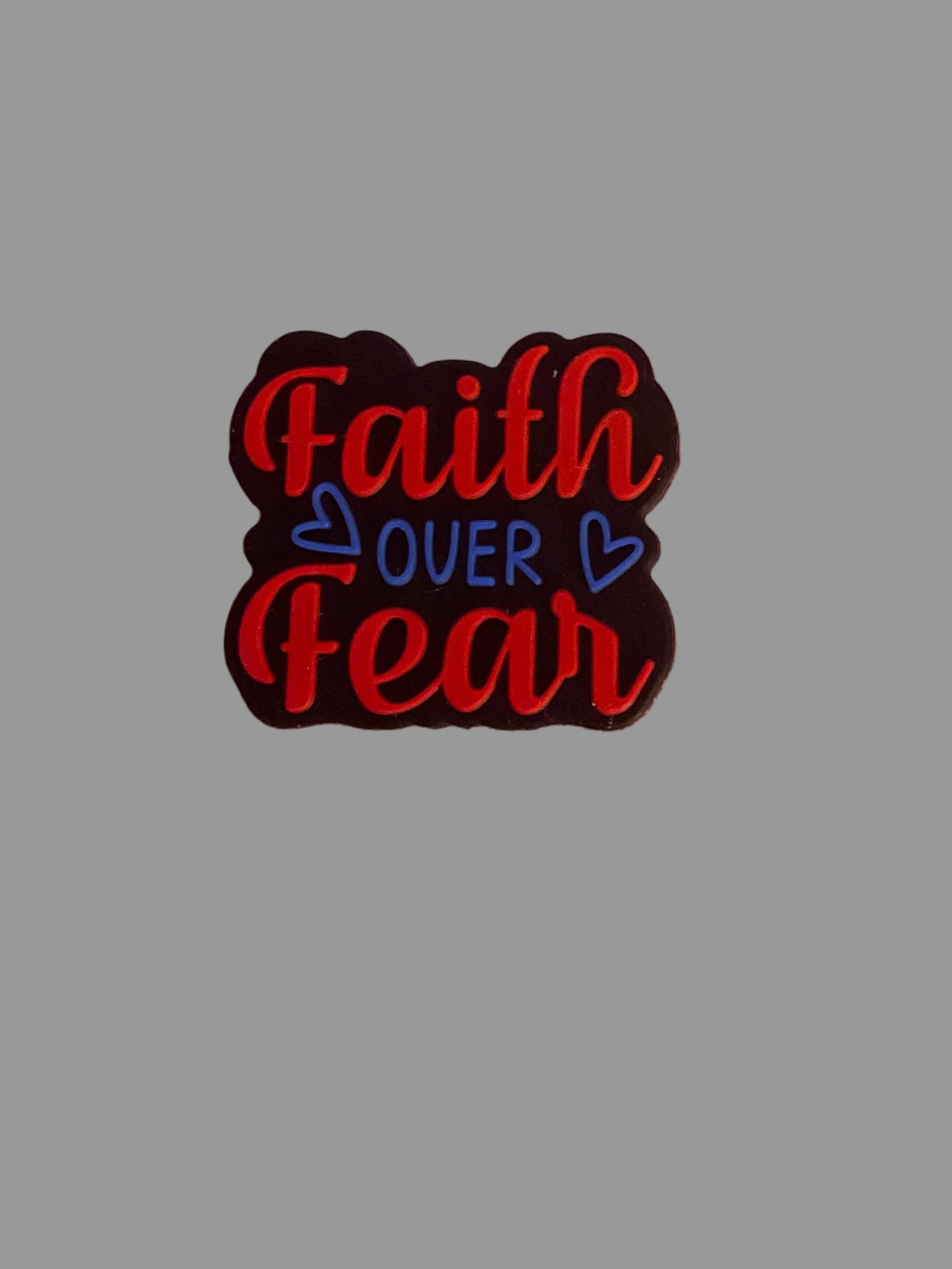 Faith Over Fear Focal Bead