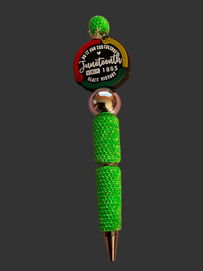 Juneteenth Focal Bead Ink Pens
