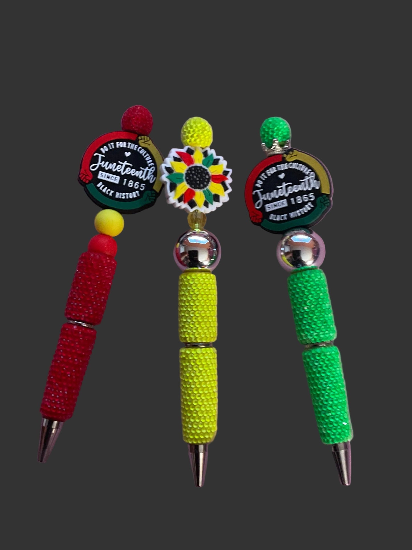 Juneteenth Focal Bead Ink Pens