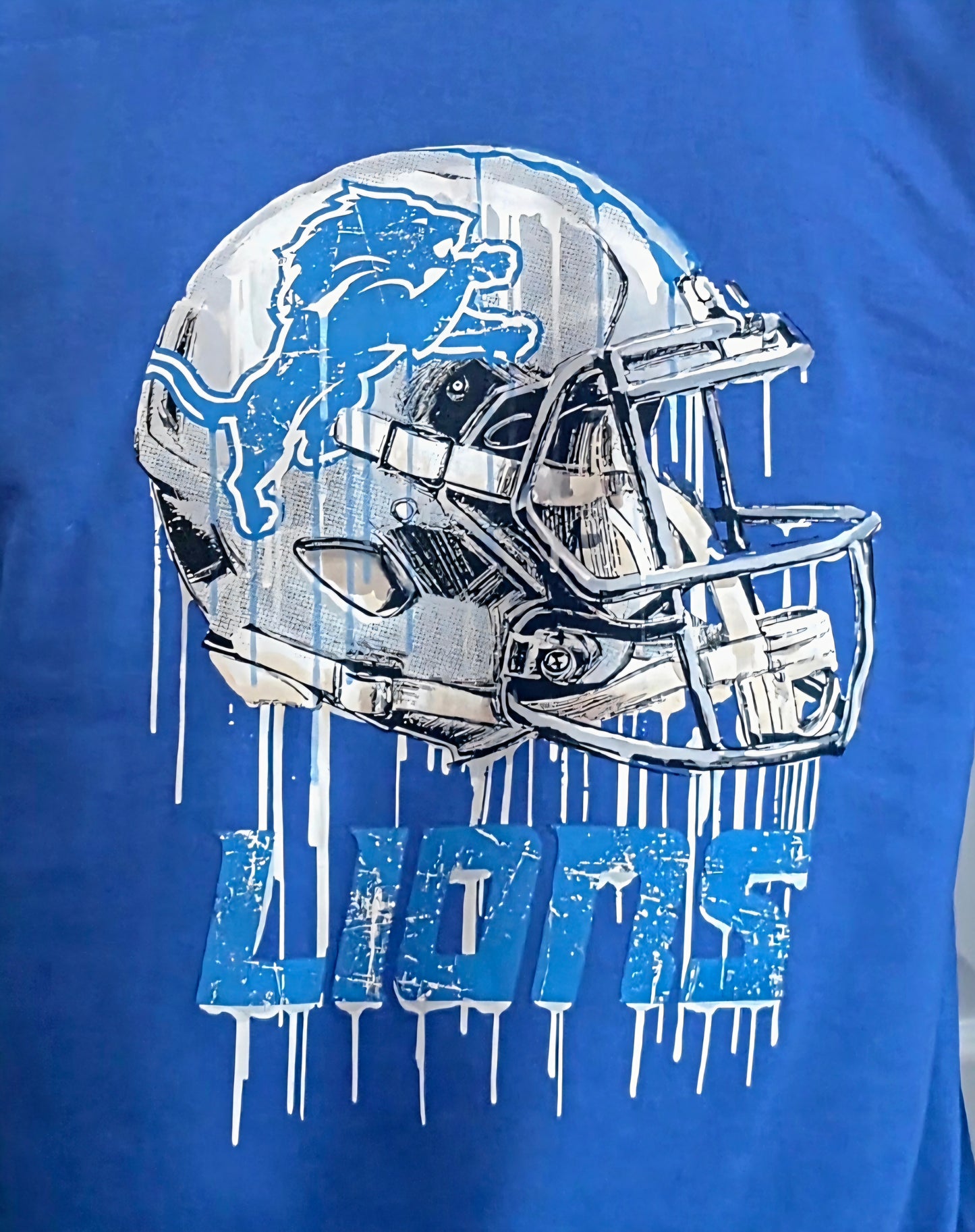 Lions Dripping Helmet T-Shirt
