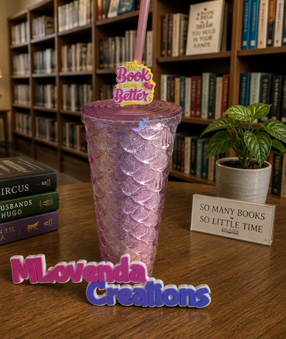 The Book is Always Better Straw Topper