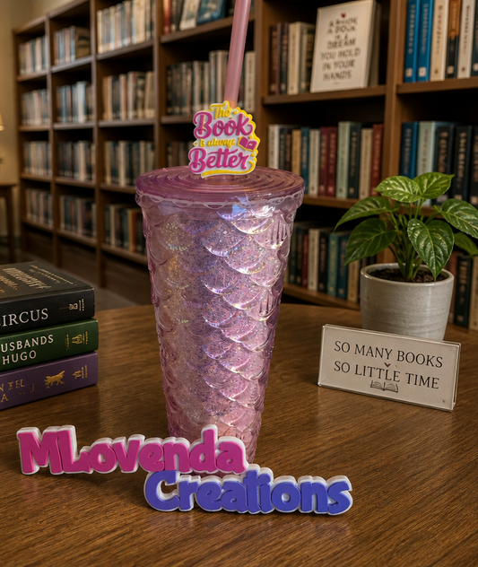 The Book is Always Better Straw Topper
